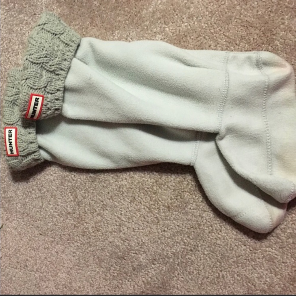 Hunter cable knit Welly socks